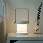 Творческий светодиодный лампы деревянная ручка USB Перезаряжаемые складной Лампы для чтения настольная лампа ночник прикроватный светильник