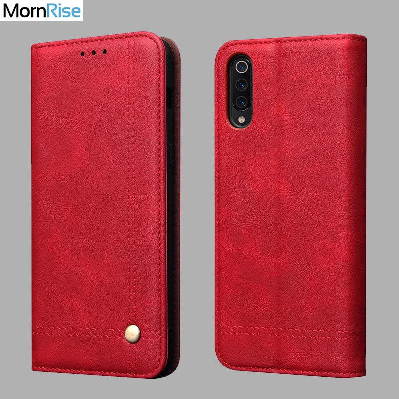 Роскошный тонкий кожаный чехол-книжка в стиле ретро для Xiaomi MI 9 чехол-бумажник с