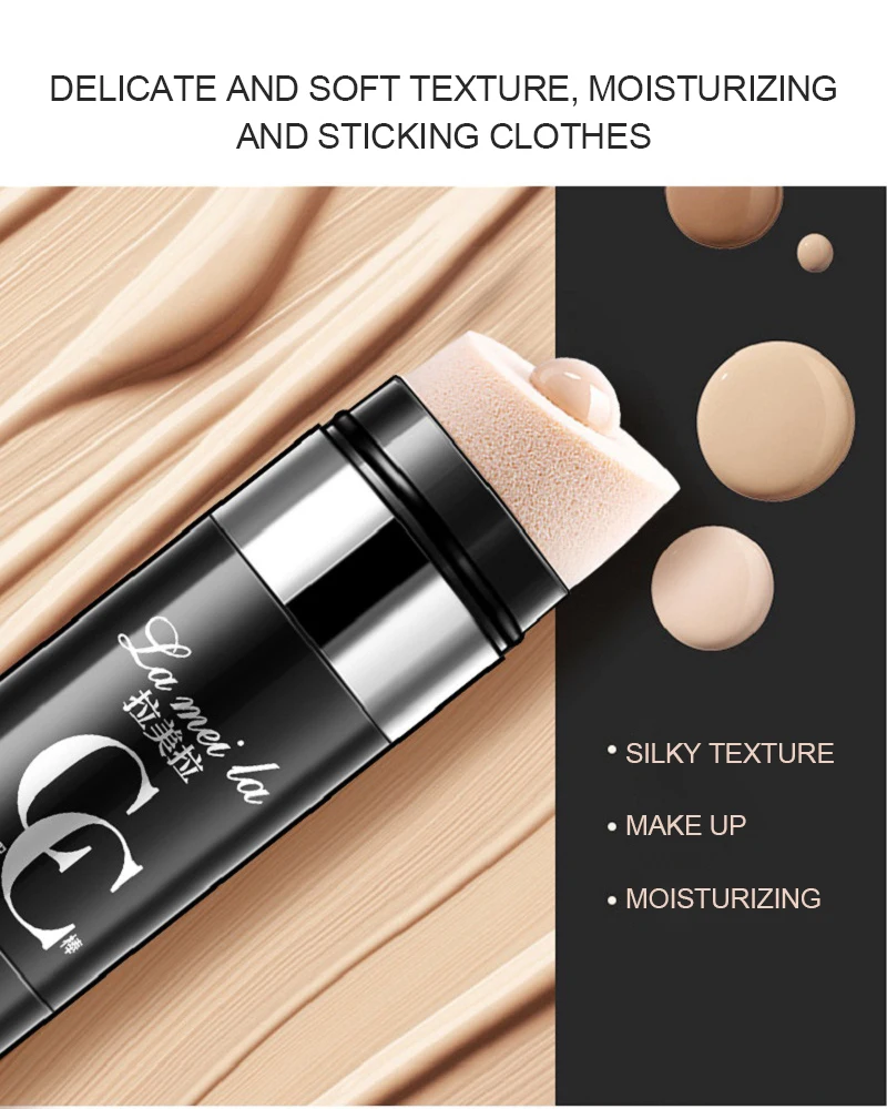 

Liquid Foundation Highlighter Stick Water Brightening Complexion Waterproof Lasting Moisturizing Concealer Lameila Bar Concealer
