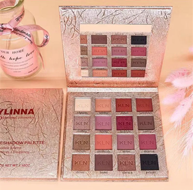 Бренд 44 цвета модные тени для век Палитра матовые Блеск День Святого Валентина