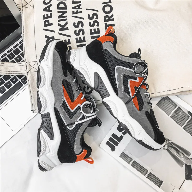 

Мужская модная сетчатая повседневная мужская обувь, однотонная дышащая амортизирующая обувь, легкая износостойкая обувь