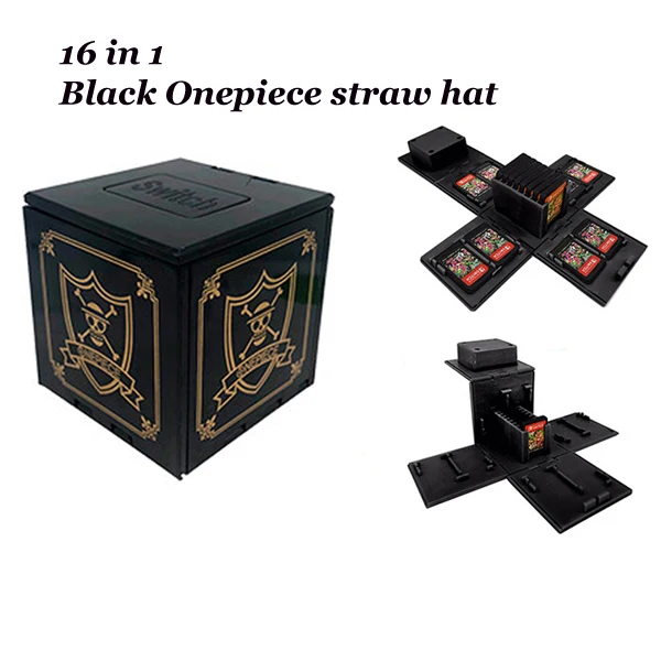 Black Onepiece hat Футляр для игровых карт премиум-класса с переключателем NAND, коробка для хранения с переключателем, складывающаяся коробка для карт NS, сохраняющая 12 карт - Цвет: Black Onepiece hat