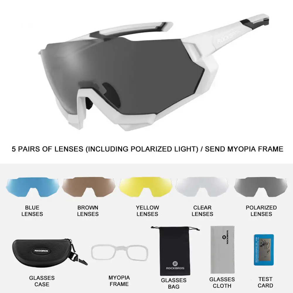 Поляризованные велосипедные очки обесцвечивающиеся линзы спортивные для бега