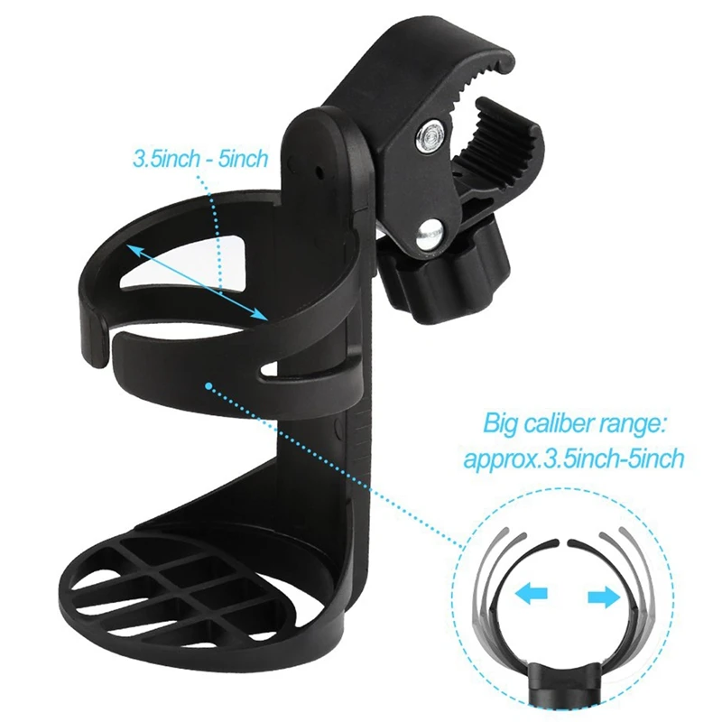 

Stroller Cup Holder Bottle Holder For Large Size Bottles 360 Degrees Rotation Drink Holder For Stroller Bicycle