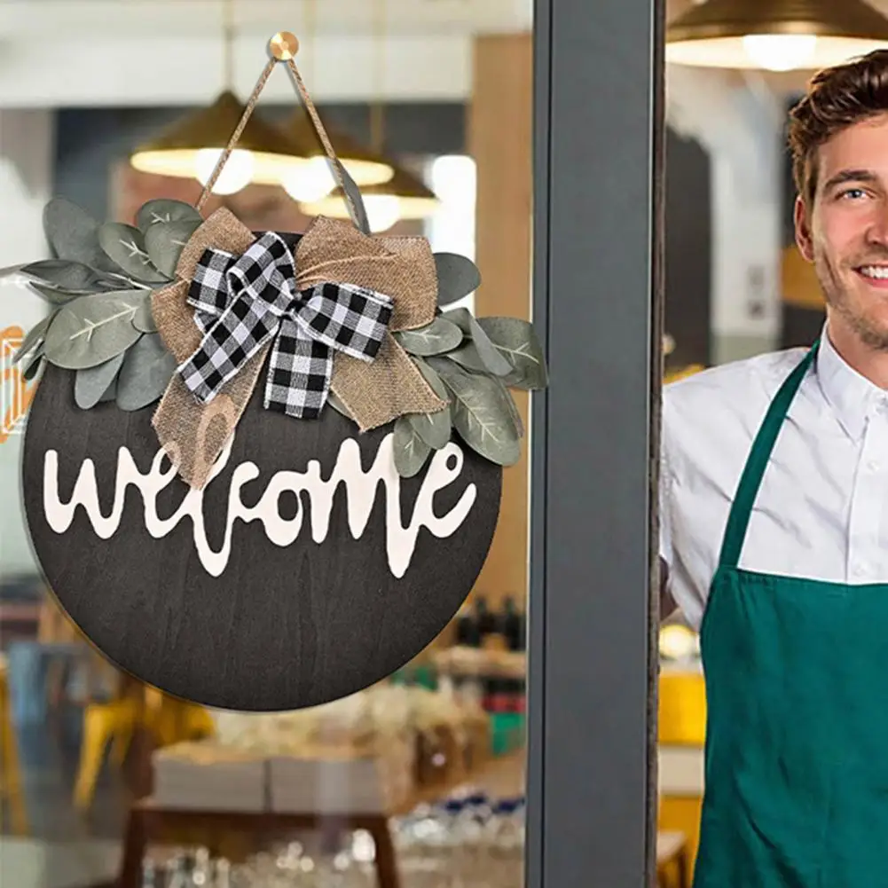 

Rustic Welcome Sign Multi-purpose Display Hanging Housewarming Door Sign Home Decoration