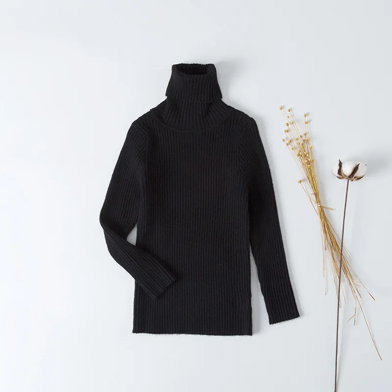 New Girls Sweaters Ribbed Children Sweaters 1-6Years Winter Sweater