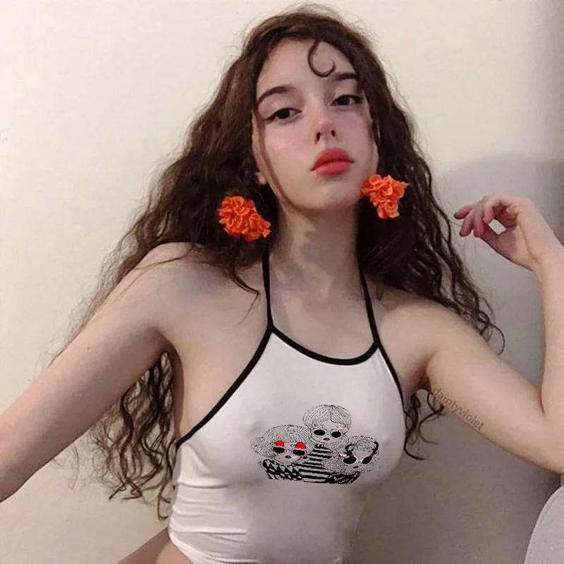 Женская футболка без рукавов с принтом | одежда