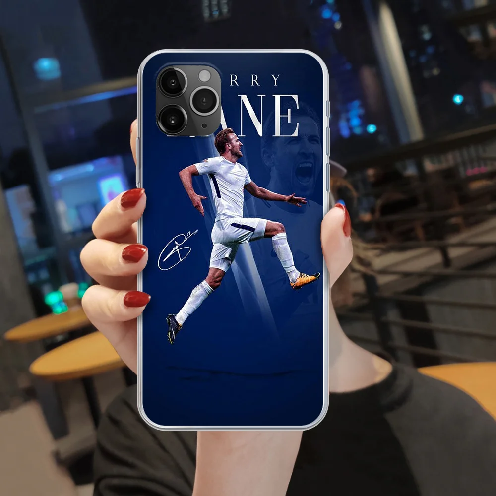 

Harry Kane Soccer Football 10 Phone Case cover For iphone 5 5S 6 6S PLUS 7 8 12 mini X XR XS 11 PRO SE 2020 MAX transparent