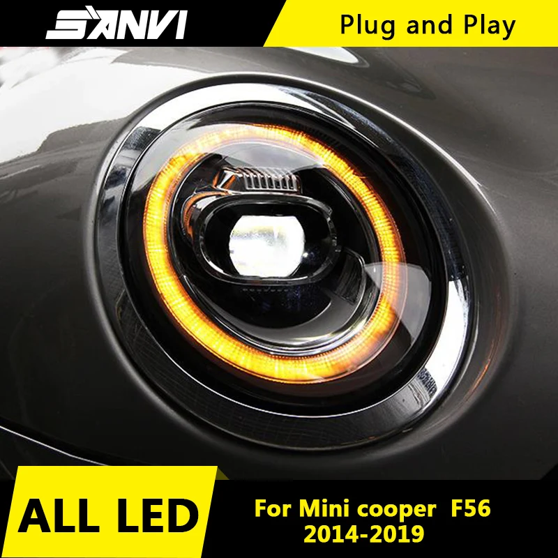 Стайлинг автомобиля для BMW Mini Cooper F56 2014 2019 все фары в сборе с супер ярким Bi