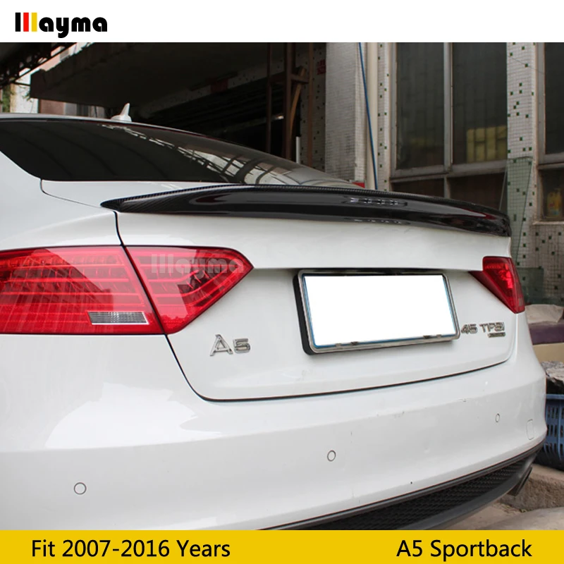Задний спойлер для багажника из углеродного волокна в стиле CA Audi A5 4door Sportback 2007 2012