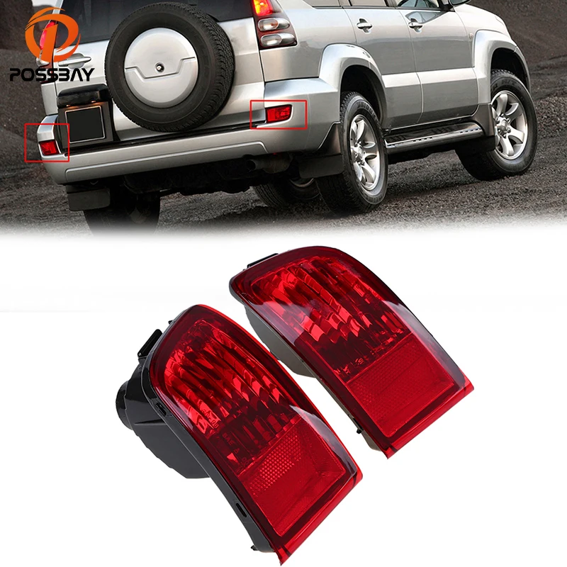 Противотуманная фара заднего бампера POSSBAY без лампы для Toyota Land Cruiser Prado(J120) GRJ120 TRJ120