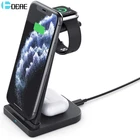 3 в 1 Беспроводное зарядное устройство для iPhone 12 11 XS XR X 8 AirPods Apple Watch 6 5 4 3 2 Зарядка подставка для iWatch Samsung Huawei Xiaomi