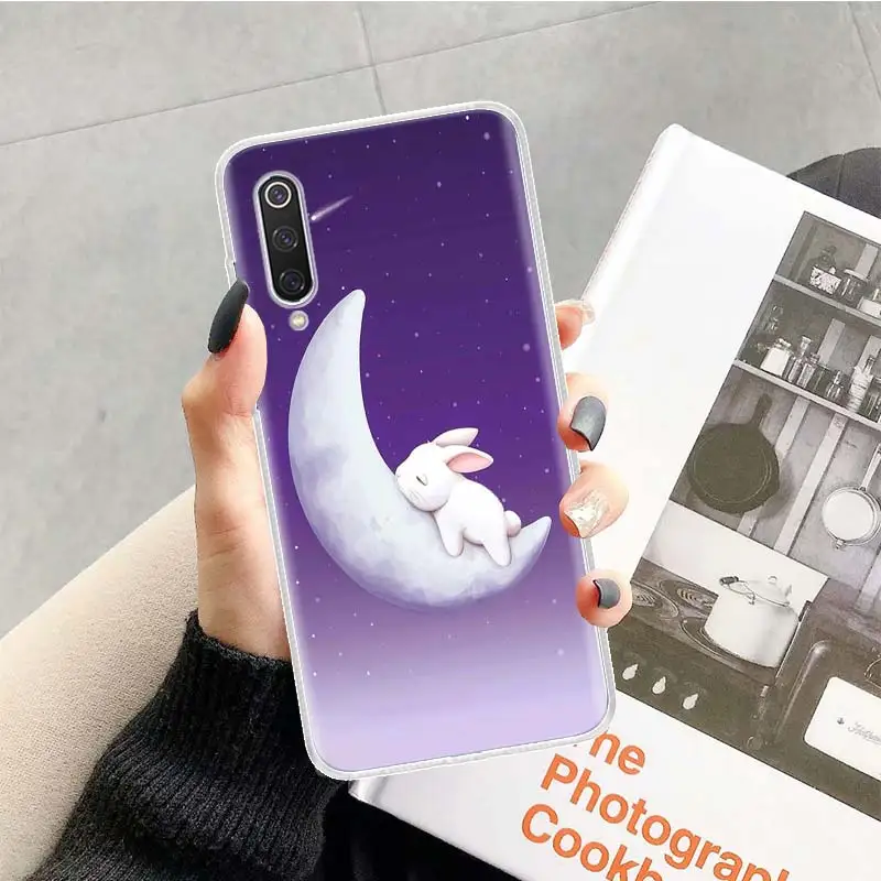 Смешной чехол для телефона с кроликом-зайцем в стиле мультфильма для Xiaomi Redmi Note 10 Pro 8 9 9S 10S 8T 8A 9A 9C 7 7A из мягкого материала TPU.