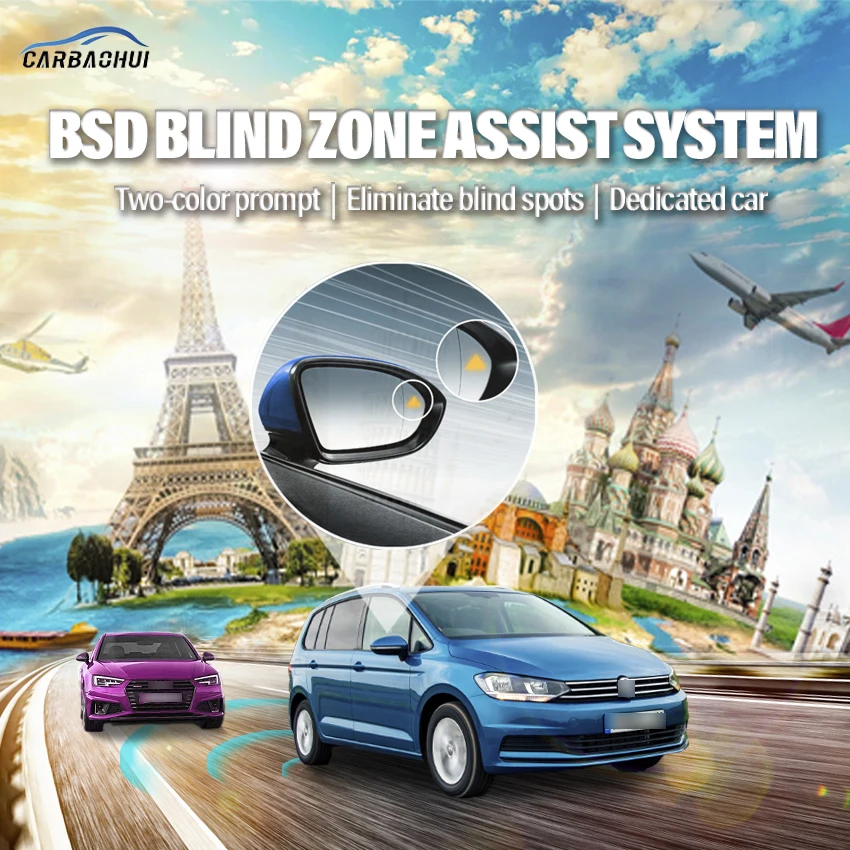 

Автомобильный привод BSD BSM BSA для слепых зон, предупреждающее зеркало, задний радар, система обнаружения микроволновой печи для Volkswagen Touran ...