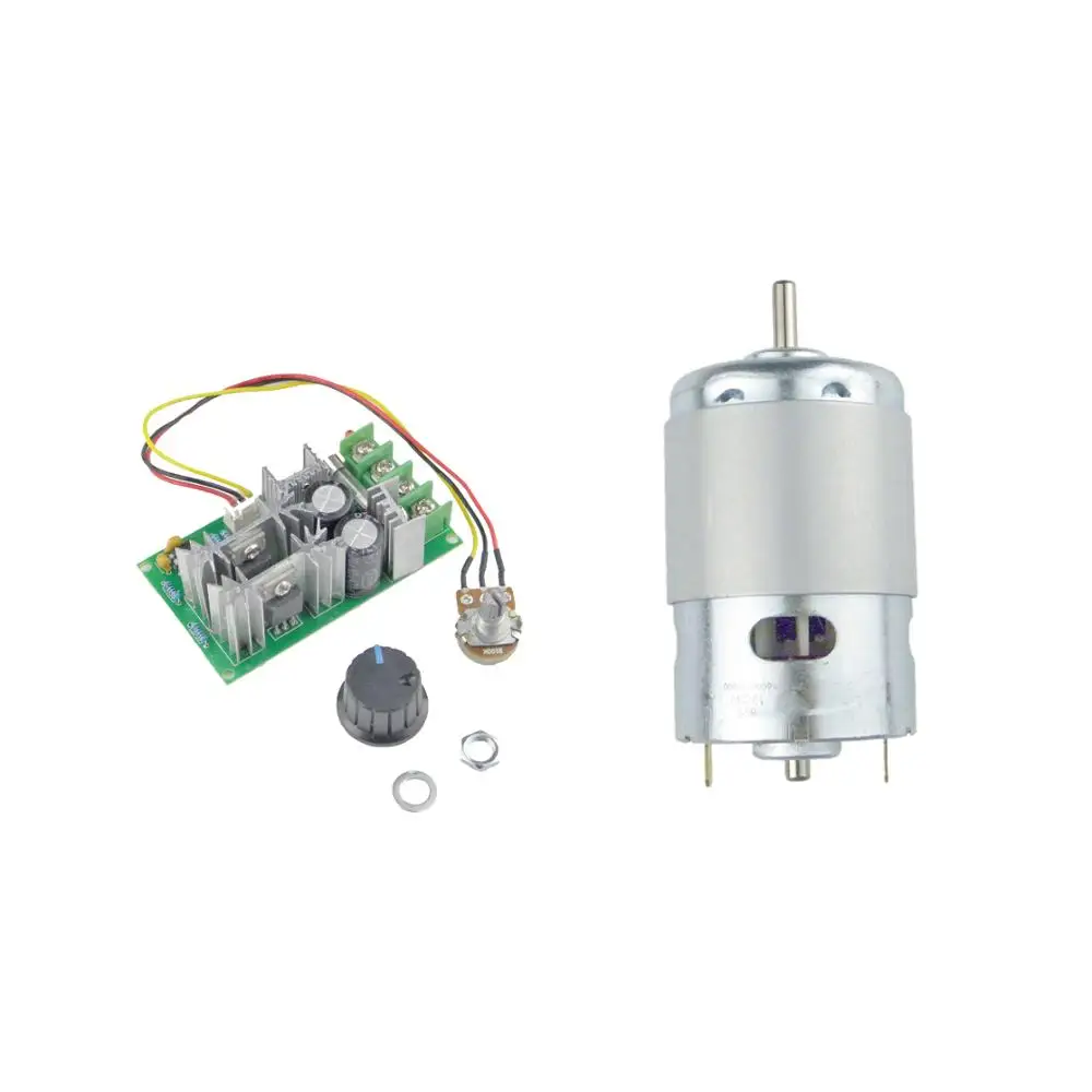 

CHANCS Permanent Magnet Electric Motor DC 12V-24V 9000RPM-18000RPM PWM Speed Controller for DIY Parts