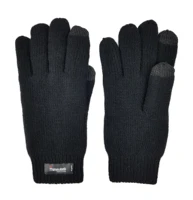 bruceriver womens wool touch screen gloves with rib cuff