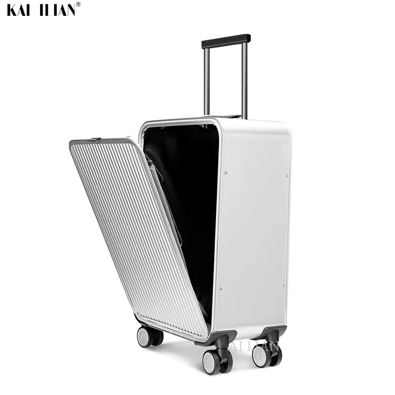 16''2" 24" дюймов Алюминиевый Чемодан каюта чемодан на колесиках для путешествий деловая сумка на колесиках ТАС замок носить на прокатный багаж