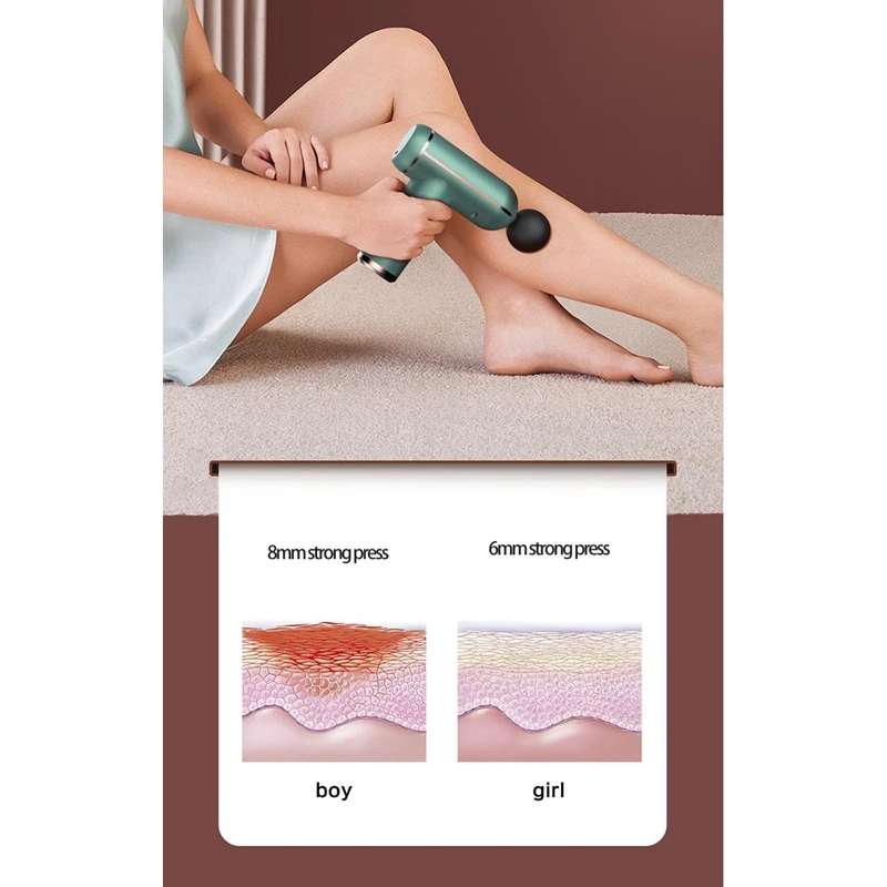 

Mini Muscle Massager LCD Display Portable Electric Massager,for Percussion Massager Relieve Soreness Massager