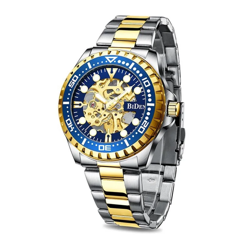 

Luxury Men's Mechanical Wristwatch Automatic Watch Men Classic Skeleton tungsten steel Sapphire Waterproof