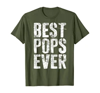 mens best pops ever t shirt fathers day grandfather gift shirt t shirt