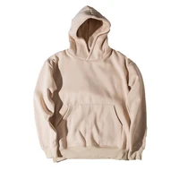 2018 high good quality nice hip hop hoodies with fleece kanye west hoodie sweatshirt swag solid pullover 6 colors