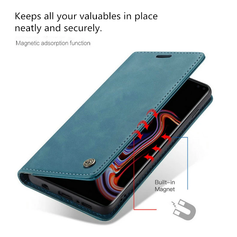 Кожаный чехол-книжка с бумажником для samsung S7 край Galaxy S8 S9 S10 S10E Примечание 10 плюс 5G A20 A20E A30 A40 A50 A70 A80 A90 M10 M20