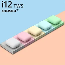 I12 Tws Earphones 5.0  Bluetooth Wireless Headphone Headset with Charging Box for Huawei IPhone OPPO Xiaomi Smartphones