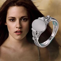 twilight bella rings silver plated fashion simple classic white rhinestone ring for women gifts