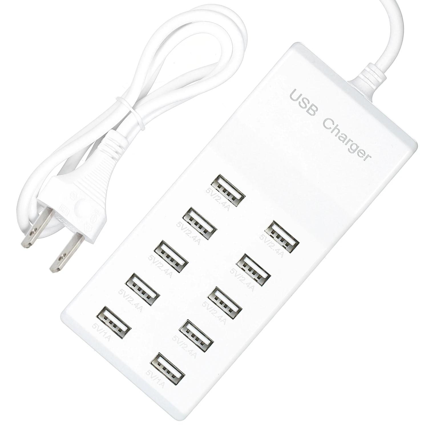 Зарядка через USB станции 10 Порты и разъёмы 10A Настольный смарт устройство быстрой