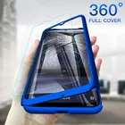 Простой чехол для телефона Huawei P20 Mate 30 2019 P40 Lite E Pro P30 20 X со стеклянной пленкой 360 градусов противоударный защитный чехол