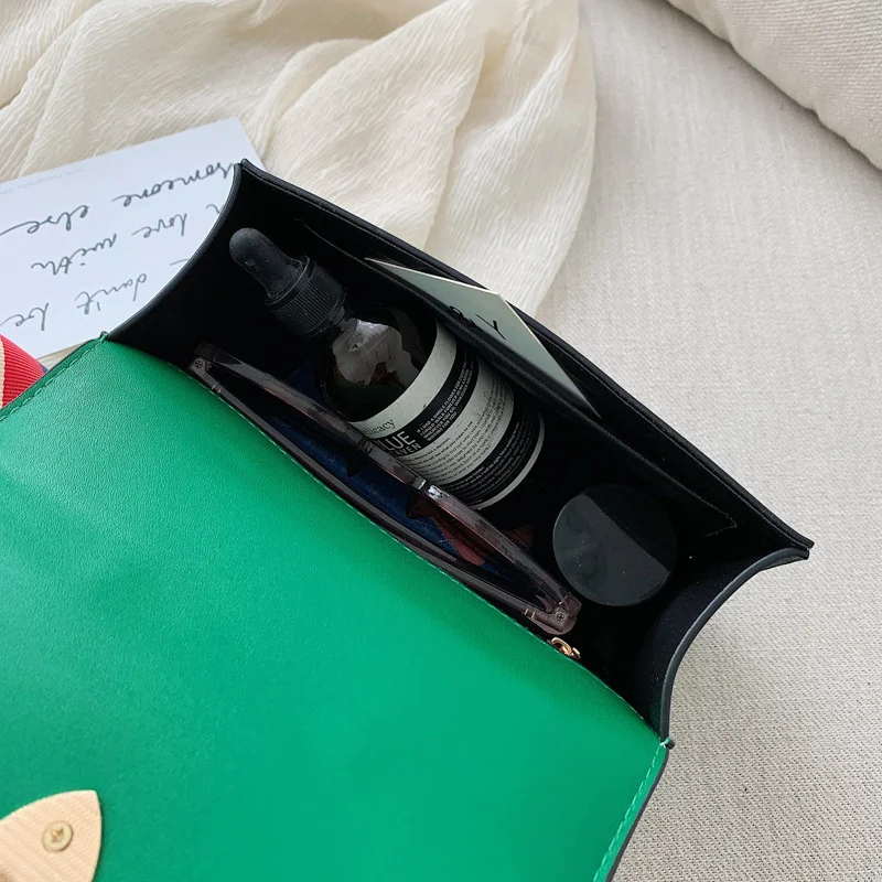 2021 женская модная сумка красный синий белый шарф бант корейские сумки на одно