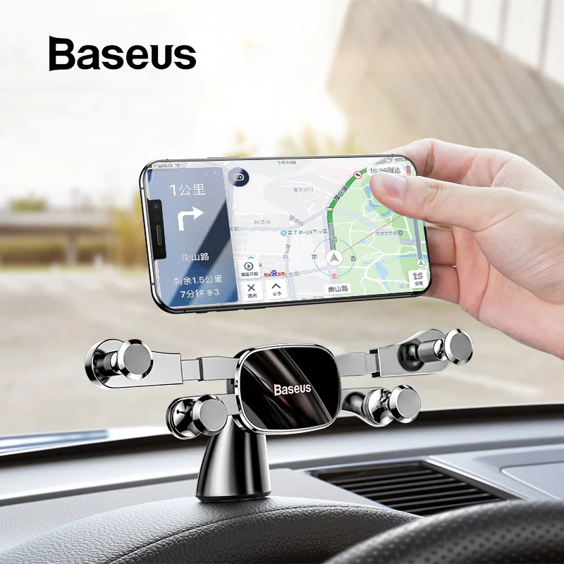 Baseus Car Phone Holder for iPhone Samsung Gravity Mount Holder Stand Dashboard Car Holder for Huawei Xiaomi Mobile Phone Holder