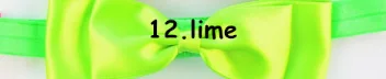 12 Factory direct children's hair band Princess double red bow hair rope baby headband full moon - Color: 12