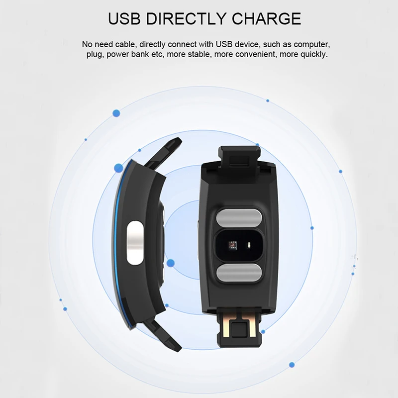 P3 умный фитнес Bbracelet монитор сердечного ритма кровяное давление ЭКГ + PPG здоровье