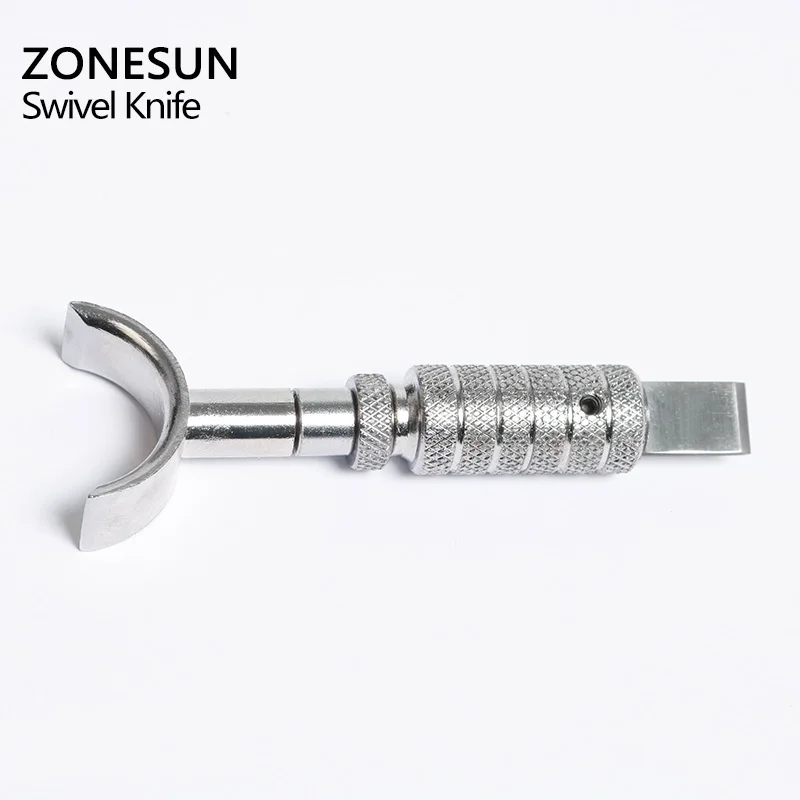 Инструмент ZONESUN сделай сам обновленный поворотный кожаный нож алюминиевый сплав
