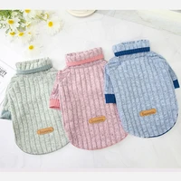 warm turtleck knitted sweater coat sweatshirt pullover hoodie jacket winter dog clothes puppy shirt jumper knitwear pet clothing