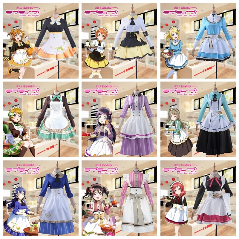 Lovelive/вечерние чайные костюмы для косплея непробужденный Rin Nico Maki Kotori Umi Eli Tojo Honoka