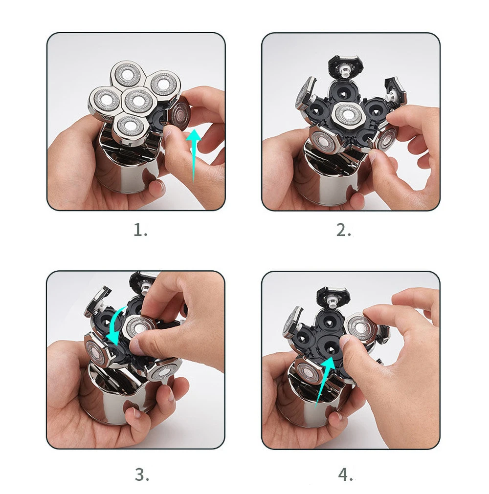 Бритва аккумуляторная с 6 лезвиями универсальная |