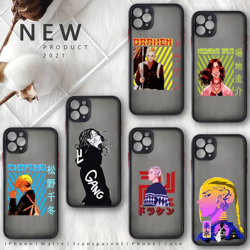 

Tokyo revengers Phone Case For iphone 13 12 11 8 7 plus mini x xs xr pro max matte transparent cover