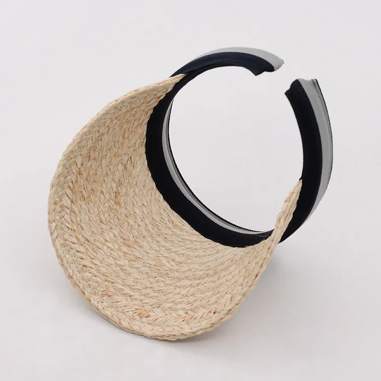 

2020 women summer straw sun hat raffia handmde ribbon beach hat