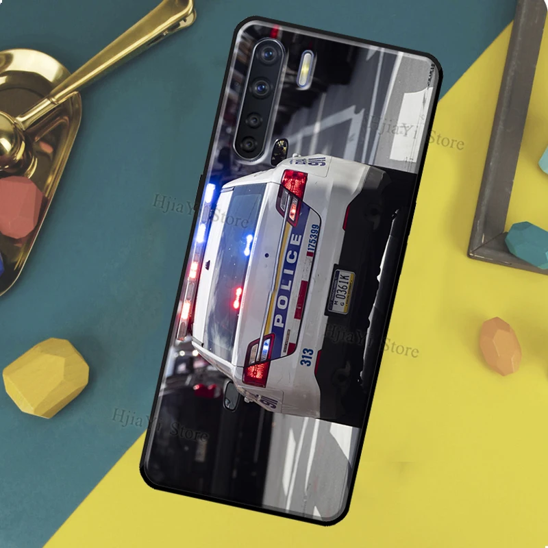 Чехол полицейская машинка для OPPO A96 A76 A16 A94 A74 A54 A77 A17 A52 A72 A91 A93 A5 A9 A31 A53 A57s |