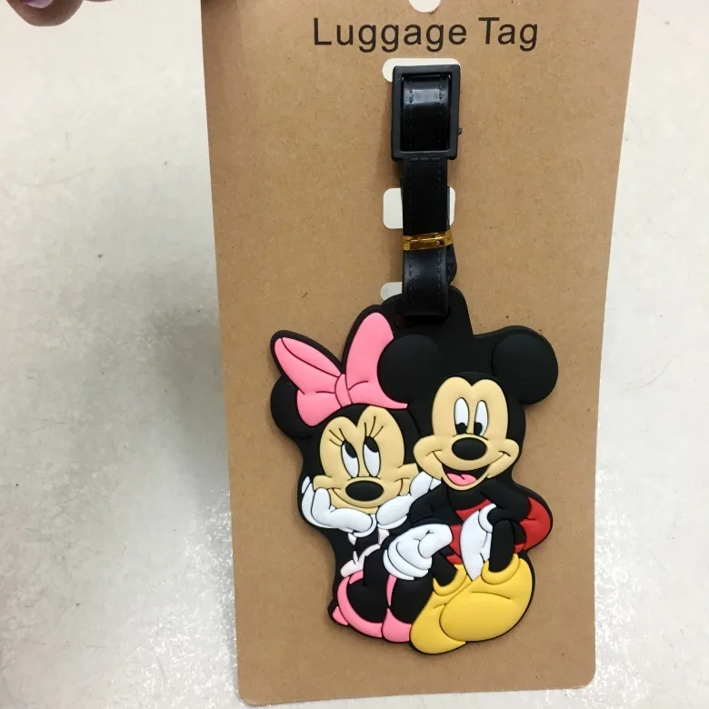 Дорожная бирка для багажа с мультяшными героями Диснея Микки Маус Минни чемодан