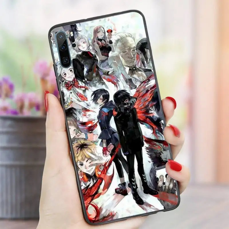 

Tokyo Ghoul Anime Pattern Phone Case For Huawei honor Mate P 10 20 30 40 i 9 8 pro x Lite smart 2019 nova 5t
