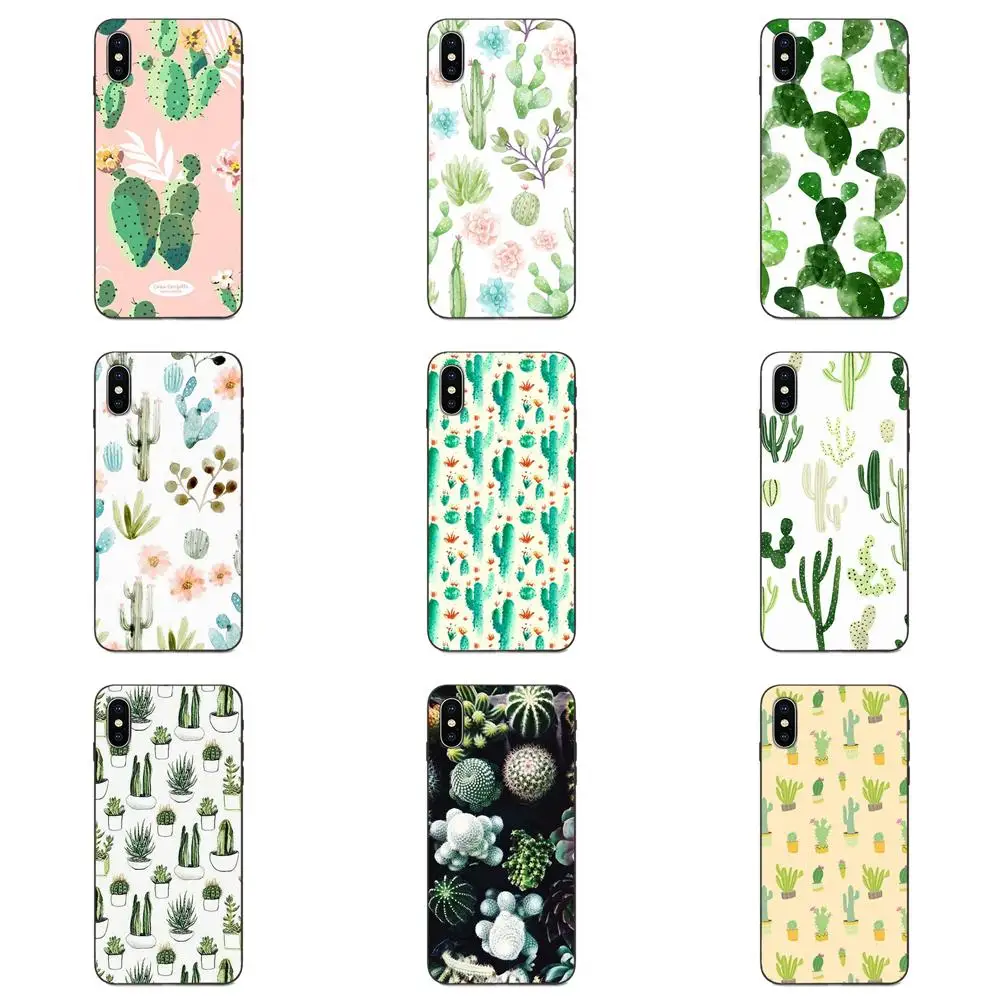 Распродажа для Huawei nova 2 2S 3i 4 4e 5i Y3 Y5 II Y6 Y7 Y9 Lite Plus Prime Pro 2017 2018 2019 цветы Кактус зеленые