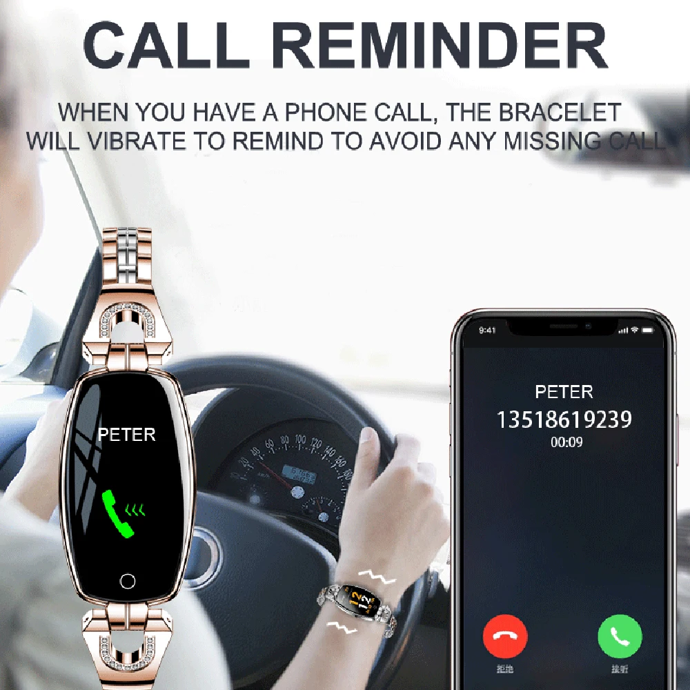 LEMFO H8 Pro Смарт часы для женщин Водонепроницаемый монитор сердечного ритма леди