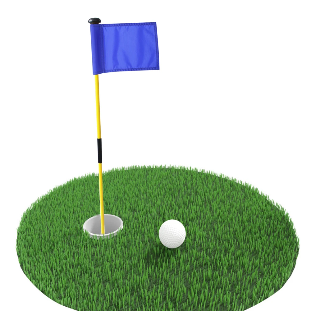 Golf Flagsticks Putting Green Flags Hole Cup Pin for Driving Range Outdoor Backyard Practice Accessories | Спорт и развлечения
