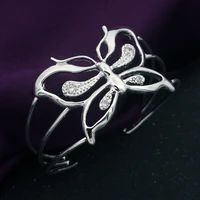 925 free shipping sterling silver bangle bracelet 925 silver fashion jewelry inlaid butterfly bangle agvaiyca ajxajbea