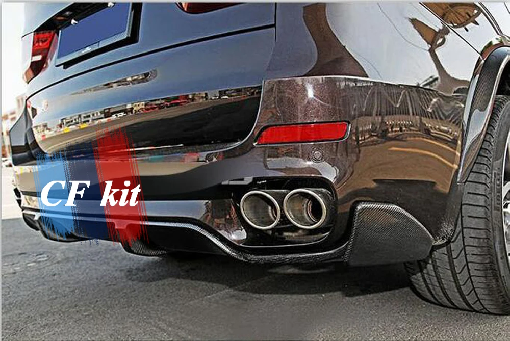 P Style M-Tech губа заднего бампера из углеродного волокна для BMW F15 M Sport 2014 Up диффузор