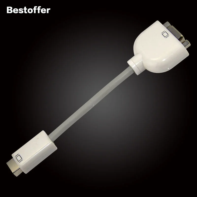 HD Mini DVI Male to VGA 15PIN Female Adapter Convertor For Apple MacBook Display Monitor | Электроника