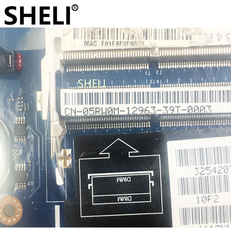 Материнская плата SHELI для ноутбука и ПК DELL Alienware M17X R5 R6 CN-041W46 041W46 CN-05RW0M 05RW0M VAS00 LA-9331P